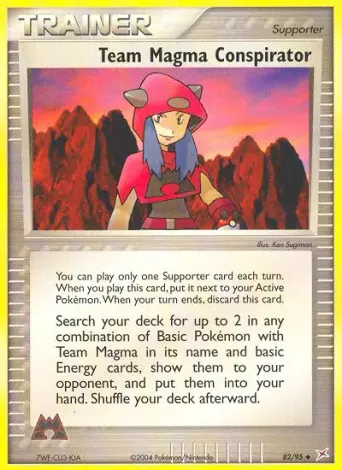 Team Magma Conspirator Pokémon card #82