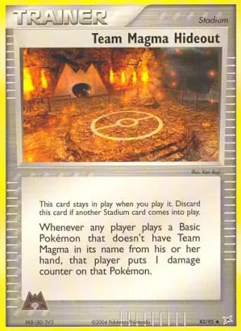 Team Magma Hideout Pokémon card #83