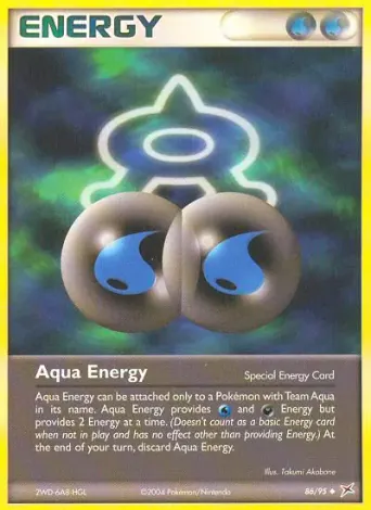 Aqua Energy Pokémon card #86