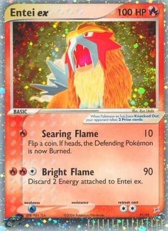 Entei ex Pokémon card #91