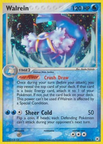 Walrein Pokémon card #15