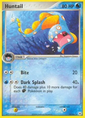 Huntail Pokémon card #19
