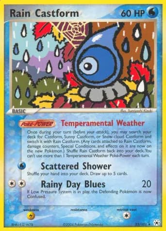 Rain Castform Pokémon card #23