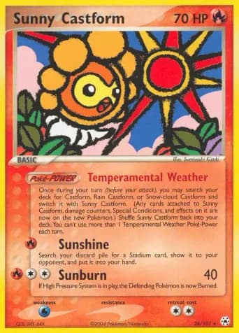 Sunny Castform Pokémon card #26