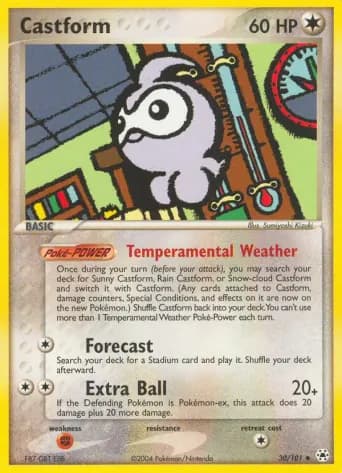 Castform Pokémon card #30