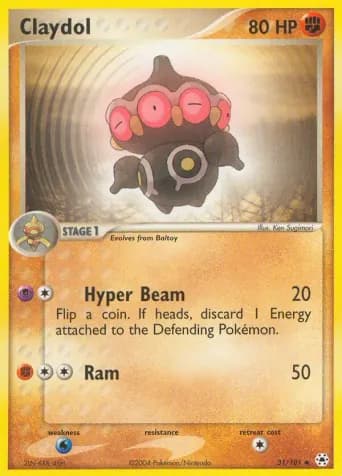 Claydol Pokémon card #31