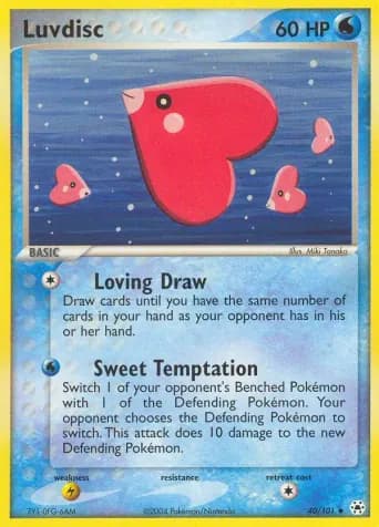 Luvdisc Pokémon card #40