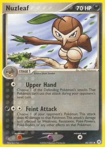 Nuzleaf Pokémon card #45