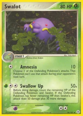 Swalot Pokémon card #50