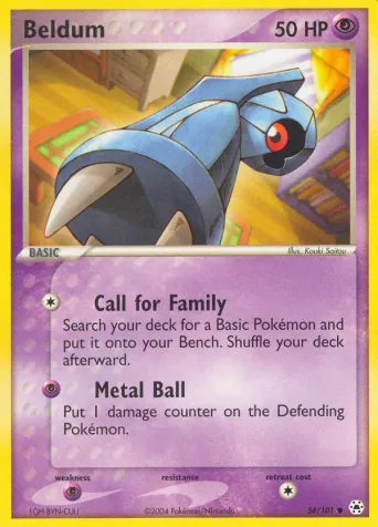 Beldum Pokémon card #54