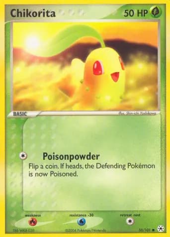 Chikorita Pokémon card #55