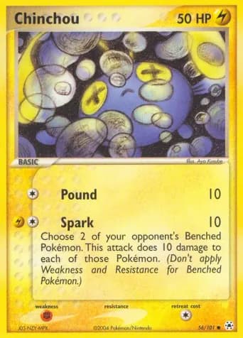 Chinchou Pokémon card #56