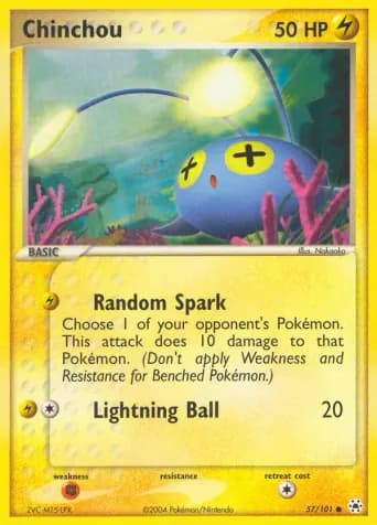 Chinchou Pokémon card #57