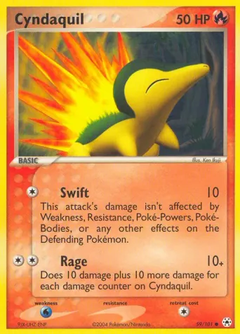 Cyndaquil Pokémon card #59