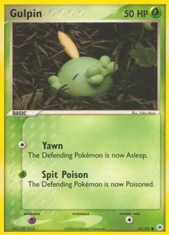 Gulpin Pokémon card #62