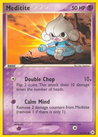Meditite Pokémon card #65