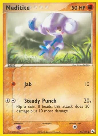 Meditite Pokémon card #66