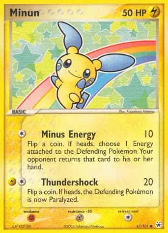 Minun Pokémon card #67