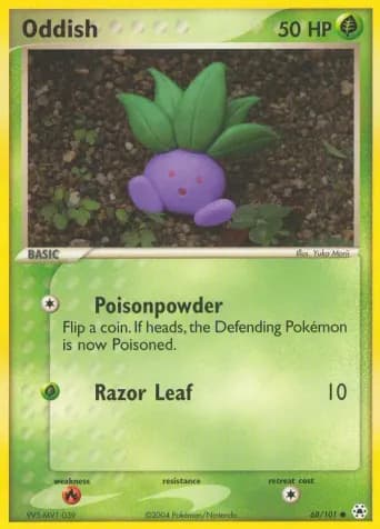 Oddish Pokémon card #68