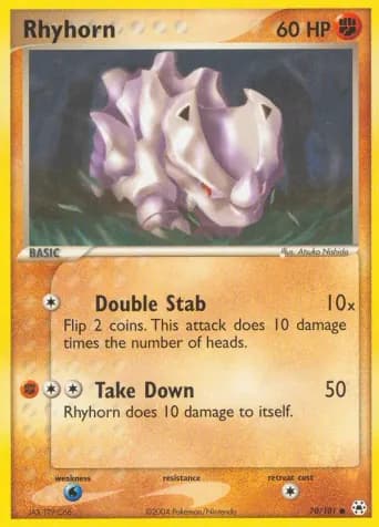 Rhyhorn Pokémon card #70