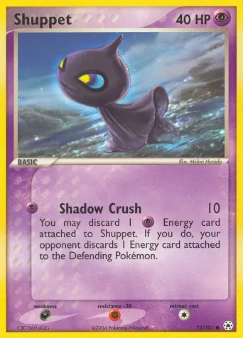 Shuppet Pokémon card #72