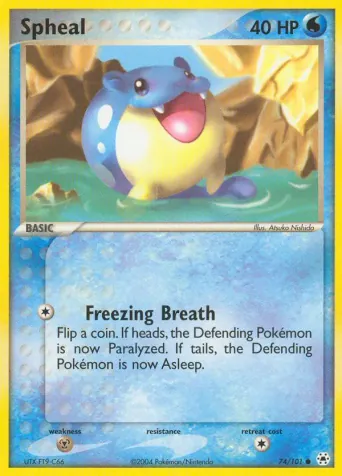 Spheal Pokémon card #74