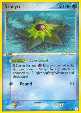 Staryu Pokémon card #75