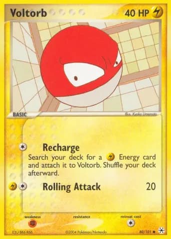 Voltorb Pokémon card #80