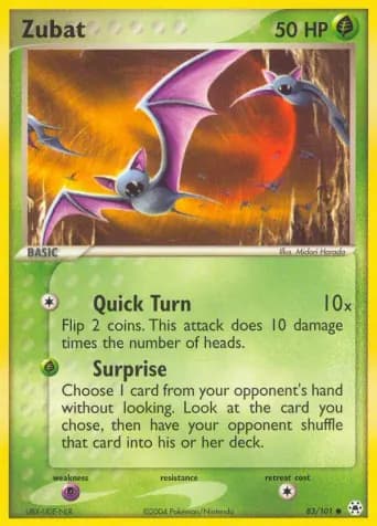 Zubat Pokémon card #83