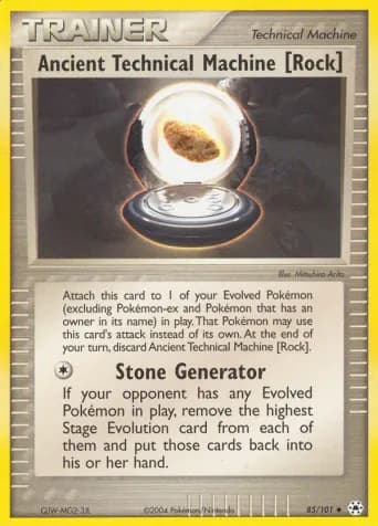 Ancient Technical Machine (Rock) Pokémon card #85