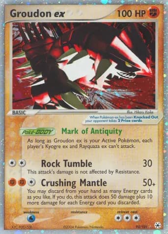 Groudon ex Pokémon card #93