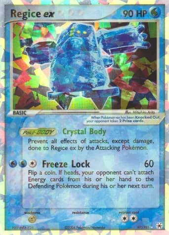 Regice ex Pokémon card #97