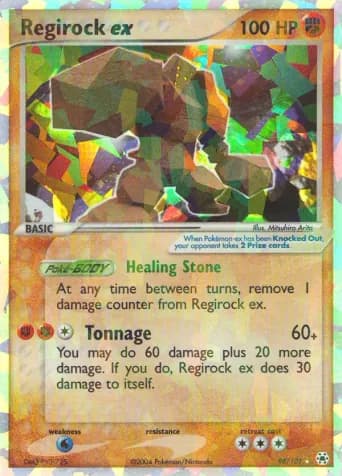 Regirock ex Pokémon card #98