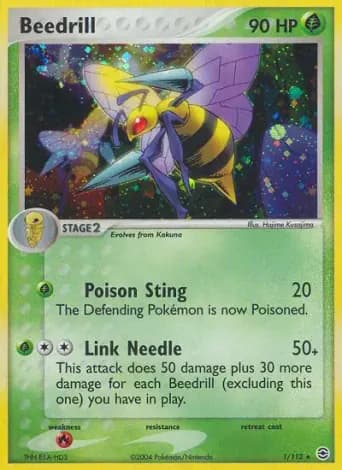 Beedrill Pokémon card #1