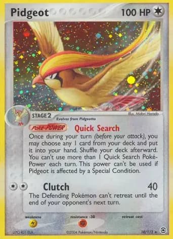 Pidgeot Pokémon card #10