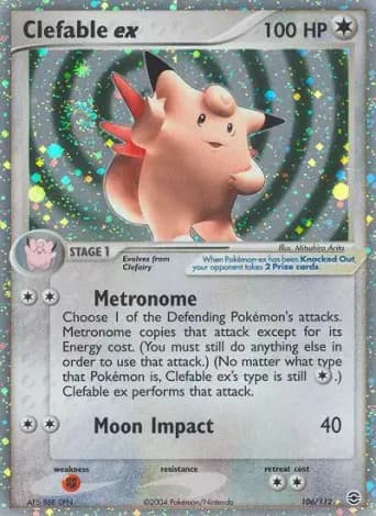 Clefable ex Pokémon card #106