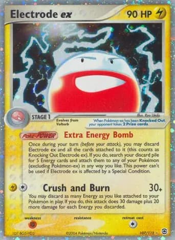 Electrode ex Pokémon card #107