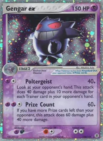 Gengar ex Pokémon card #108