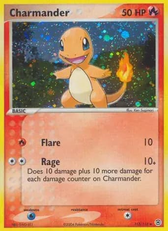 Charmander Pokémon card #113