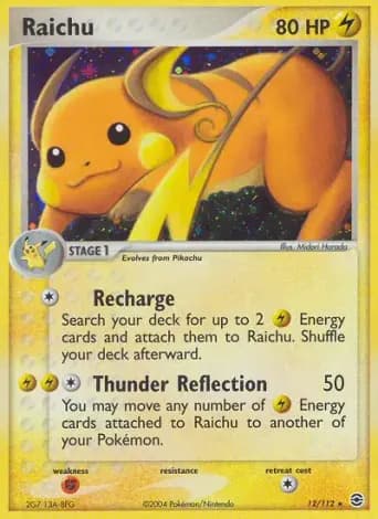 Raichu Pokémon card #12