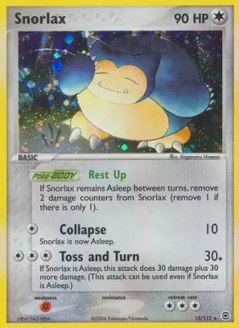 Snorlax Pokémon card #15