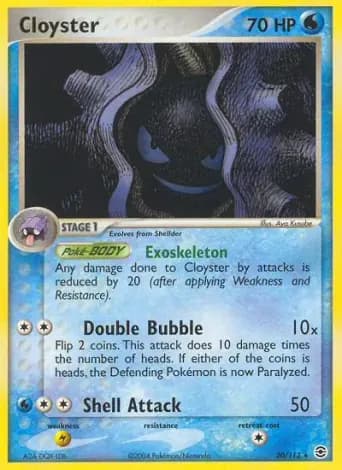 Cloyster Pokémon card #20
