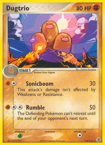 Dugtrio Pokémon card #22