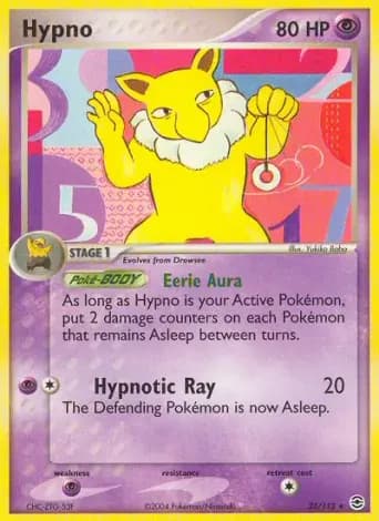 Hypno Pokémon card #25