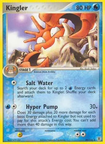 Kingler Pokémon card #26