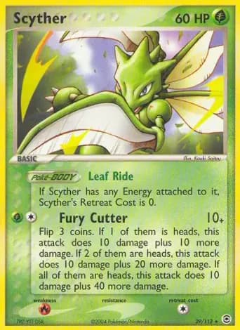 Scyther Pokémon card #29