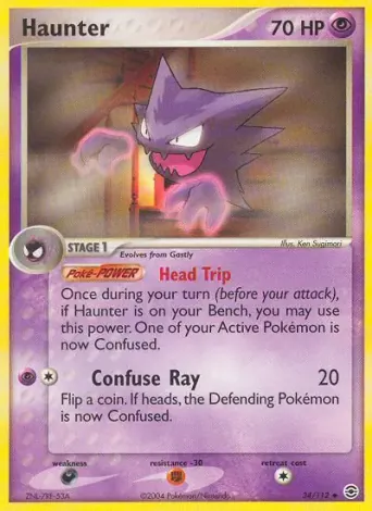 Haunter Pokémon card #34