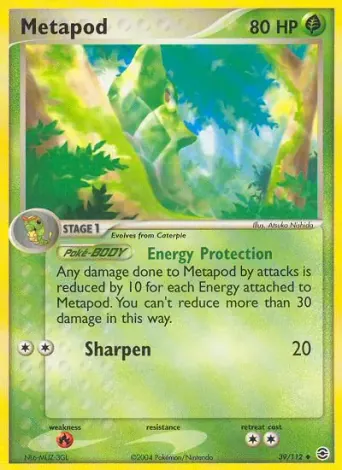 Metapod Pokémon card #39