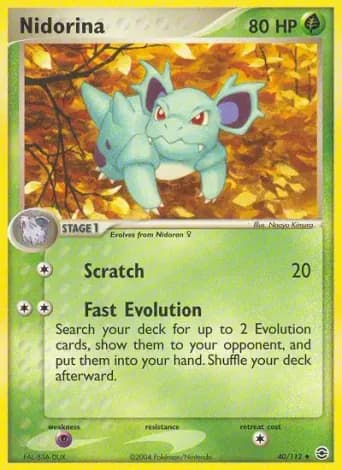 Nidorina Pokémon card #40