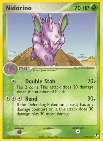 Nidorino Pokémon card #41